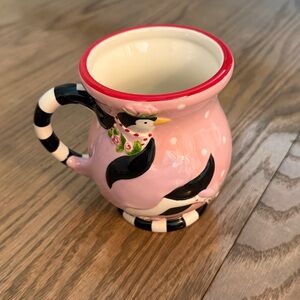 Mackenzie Childs Patience Brewster Penguin Ceramic Mug